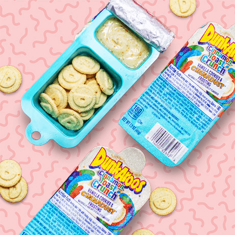 Dunkaroo Cinnamon Toast Cruch Cookies & Frosting | Dunkaroos